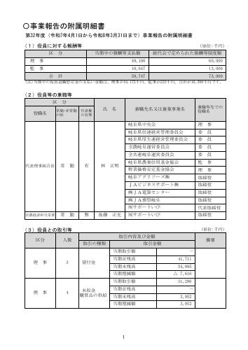 附属明細書について